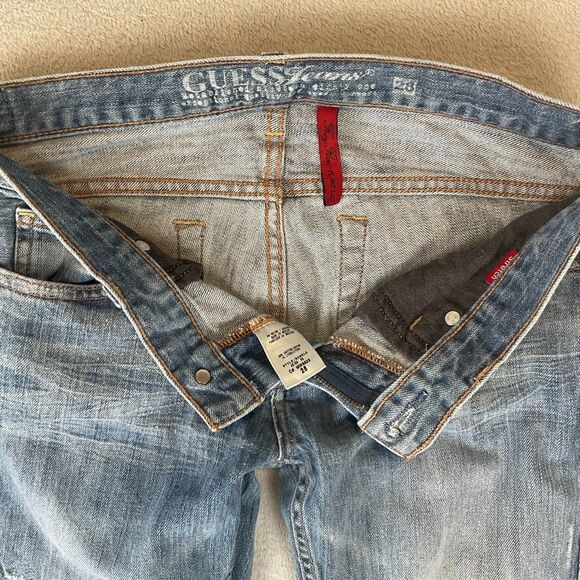 Guess Jeans - Women's Foxy Flare Vintage low rise Stretch Jean's Sz 28 X 34 - Picture 3 of 9